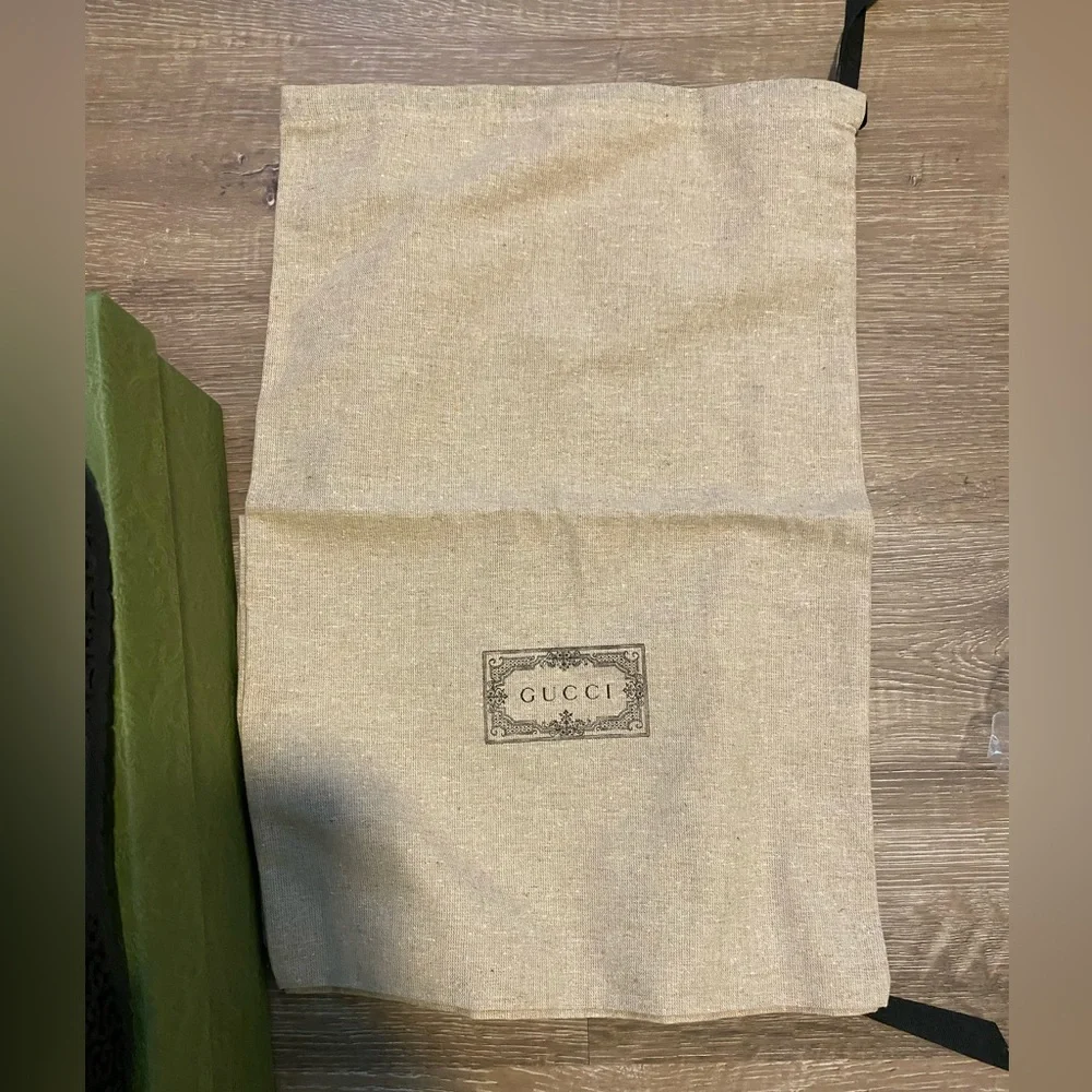 NWT Gucci GG men’s black interlocking G canvas high-top sneakers - Picture 3 of 9